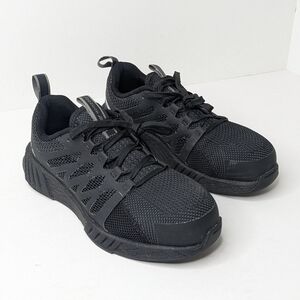 Reebok Fusion Flexweave Composite Toe Sneakers, Black, Women's 7 Wide